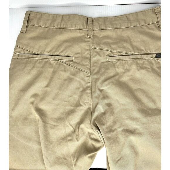 Volcom Men's Corpo Class Shorts Size 30 Brown Khaki Chino Skate Shorts Excellent - Picture 8 of 9